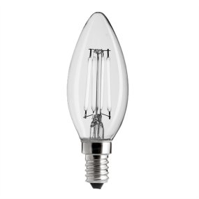 LED E14 Kruunukynttilälamppu 4W 2700K Dimmbar Transparent Von Unison - 