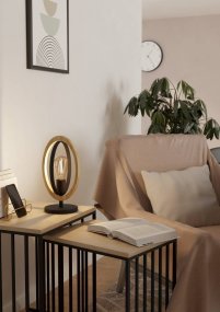 Basildon 35cm Schwarz tischlampe Von Eglo - Durch ihr offenes Design und die dekorative Lichtquelle wird die Lampe sowohl zu einer funktionalen Lichtquelle als auch zu einem schönen Einrichtungsdetail.