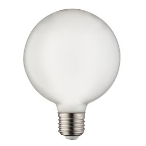 E27 Globuslampe opal 7W 2700K Dimmbar Weiß Von Unison - Die Lampe hat eine Leistung von 7W und eine Farbtemperatur von 2700K, die f&uuml;r ein warmes und angenehmes Licht sorgt.