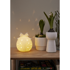 Rozy 14cm Weiß Von Star Trading - Ausgestattet mit einem Timer (6 Stunden an, 18 Stunden aus, Wiederholung).