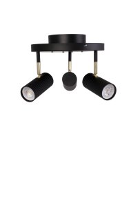 Hubble 3 Schwarz spotlight Von Globen Lighting - Das Licht l&auml;sst sich beliebig ausrichten, da die Strahler in der H&ouml;he und seitlich ausgerichtet werden k&ouml;nnen.