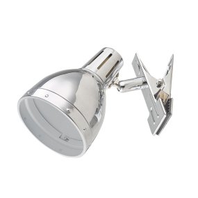 Klämma Chrom klemmlampe Von Oriva - Die Clamp-Lampe aus Metall mit Chrom-Finish ist eine flexible Beleuchtungslösung.
