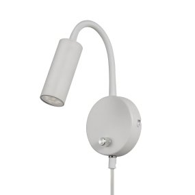 Mini Flex Weiß leselampe Von Oriva - Das minimalistische Design der Leuchte wirkt dezent und elegant und fügt sich in jeden Einrichtungsstil ein.