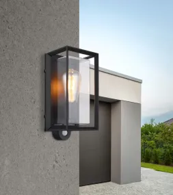 Logana Schwarz außenlampe Von Globo Lighting - Med sin rektangul&auml;ra design och unika ljusspridning kombinerar den stil och funktion.