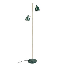 Ocean Grün stehlampe Von Dyberg Larsen - Den handpolerade m&auml;ssingsstommen kan luta upp och ner och ger varje lampa en unik f&auml;rgvariation.