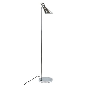 DL12 Chrom stehlampe Von Dyberg Larsen - DL12 golvlampa i krom kombinerar funktionalitet med en elegant och modern design.