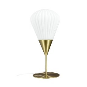 Ballon 45cm Weiß tischlampe Von Dyberg Larsen - Med sin moderna form och stilrena material &auml;r Ballon bordslampa ett perfekt val f&ouml;r den som vill kombinera funktion, ljus och elegans i sin inredning.