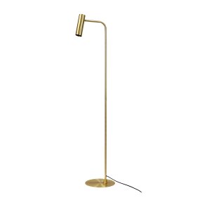 Skagerrak Messing stehlampe Von Dyberg Larsen - Mit ihrem eleganten Ausdruck und dem Fokus auf ihre stilvolle Schlichtheit passt die Lampe perfekt sowohl in moderne als auch in klassische Innenräume.