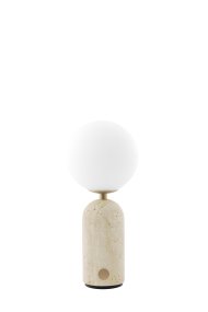 Torrano 28cm Beige Travertin tragbare Von Globen Lighting - F&uuml;r eine optimale Akkulaufzeit sollte die Lampe vor dem ersten Gebrauch vollst&auml;ndig aufgeladen, bei l&auml;ngerer Lagerung alle drei Monate aufgeladen und w&auml;hrend des Ladevorgangs ausgeschaltet sein.