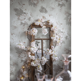 Lichtergirlande Cherryflower Rosa Von Star Trading - Dekorative Girlande mit k&uuml;nstlichen Kirschbl&uuml;ten in zartem Rosa f&uuml;r den Innenbereich.