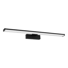 Pandella 60cm Schwarz badezimmerlampe Von Eglo - Die Lampe besticht durch ihr modernes Schwarz und eine integrierte LED, die ein klares, wei&szlig;es Licht mit 4000 K und einem Lichtstrom von 1350 Lumen erzeugt.