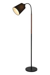 Ljusdal 1 Schwarz stehlampe Von Aneta Lighting - Ljusdal ist eine stilvolle Stehleuchte mit praktischem, arretierbarem Arm, der eine einfache Ausrichtung des Lichts ermöglicht.