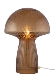 Fungo 42cm Braun tischlampe Von Globen Lighting - Jede Lampe ist mundgeblasen und ein Unikat, was zu Abweichungen in Farbe, Glasdicke und Blasenanzahl f&uuml;hrt.