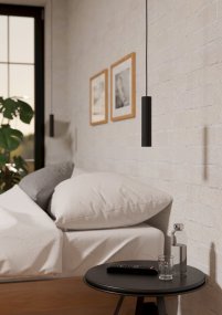 Almudaina Ø4 Schwarz Von Eglo - Die integrierte LED-Beleuchtung sorgt f&uuml;r ein helles und angenehmes Allgemeinlicht, das sich perfekt in Wohnbereiche einf&uuml;gt.