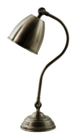Atos 48cm Antikes Silber Von Hallbergs - Durch den beweglichen Schirm eignet sie sich perfekt als Leselampe.