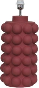 Bubbles 50cm Dunkelrot Von Hallbergs - Wird mit Kabel, Netzschalter und Stecker geliefert.