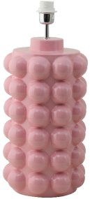Bubbles 50cm Rosa Von Hallbergs - Das sprudelnde Design hat eine klare und glänzende rosa Farbe.