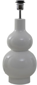 Verdi 50cm Vit lampenfuß Von Hallbergs - Verdi &auml;r en dekorativ lampfot i keramik med en blank vit finish som ger ett stilrent och elegant uttryck.