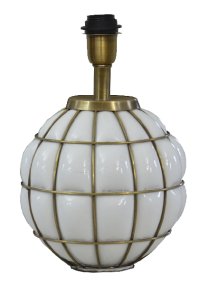 Grace Kelly 38cm Weiß lampenfuß Von Hallbergs - Grace Kelly ist eine wunderschöne Tischlampe mit elegantem Design.