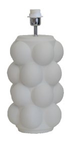 Bubbles 47cm Weiß lampenfuß Von Hallbergs - Wird mit Kabel, Netzschalter und Stecker geliefert.