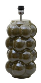 Bubbles 47cm Olivgrön lampenfuß Von Hallbergs - Bubbles &auml;r en dekorativ lampfot i keramik med en lekfull och uttrycksfull form.