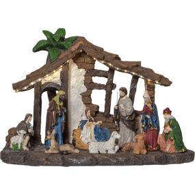 Nativity Mehrfarbig Von Star Trading - Wird mit Kabel und Stecker geliefert und ben&ouml;tigt 3 AAA-Batterien (nicht im Lieferumfang enthalten).