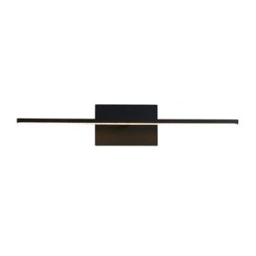 Amalfi 60cm Schwarz badezimmerlampe Von Searchlight - Mit ihrer eleganten Ästhetik und praktischen Funktionalität ist Amalfi die perfekte Kombination aus Stil und Funktionalität – ideal zur Beleuchtung von Kunstwerken, Spiegeln oder anderen Details im Zuhause.