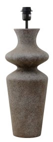 Belladonna 60cm Grå lampenfuß Von Hallbergs - Denna dekorativa lampfot i keramik har en mjukt formad silhuett som ger ett elegant och organiskt uttryck.