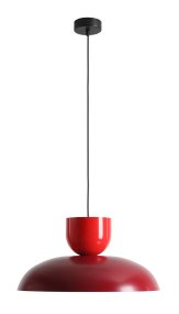 Ella Ø47 ROT hängelampe Von Artera - Mit ihren wunderschönen Farben in leuchtendem Rot und Burgunderrot wird sie zu einem verspielten und stilvollen Blickfang in jedem Interieur.