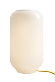 Flask 36cm Weiß/gelb tischlampe Von Artera - Das gelbe Kabel setzt einen schönen Farbakzent und verleiht der Lampe einen harmonischen und zugleich verspielten Ausdruck.