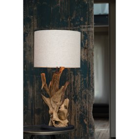 Ikal 50cm Holz lampenfuß Von Light & Living - 