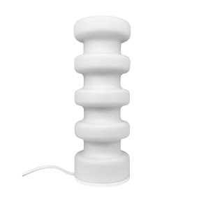 Luna 33cm Weiß tischlampe Von Dyberg Larsen - Låt Luna bordslampa bli rummets blickfång med sitt förtrollande sken i opalglas och skapa en unik atmosfär.