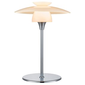 Scandinavia 30cm Opal tischlampe Von Halo Design - Die Lampe verbreitet ein sanftes und angenehmes Licht, das im Wohnzimmer, Schlafzimmer oder Arbeitszimmer eine warme und einladende Atmosph&auml;re schafft.