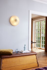Paris Ø40 Antiquität deckenleuchte Von Halo Design - Der elegante Plissee-Bildschirm besteht aus strapazierf&auml;higem und leicht zu reinigendem PVC und ist daher sowohl praktisch als auch sch&ouml;n.