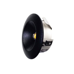 Q-33 Mini Downlight 2700K Schwarz Von Designlight - Diese Einbauleuchte bietet stilvolles Akzentlicht mit einem Abstrahlwinkel von 105&deg; und einem Lichtstrom von 105 Lumen.