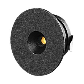 P-132 Mini Downlight 2700K Schwarz Von Designlight - Die Diode ist etwas im Inneren der Leuchte platziert, um Blendung zu minimieren.