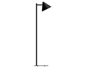 Tratt Micro Schwarz stehlampe Von Westal - Die Stehleuchte Funnel ist aus schwarz pulverbeschichtetem Edelstahl gefertigt.