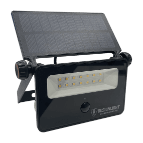 Batteriebetriebener Strahler mit Sensor Schwarz solarleuchte Von Designlight - Bei Dunkelheit (weniger als 10 Lux) und Bewegung in einem Umkreis von 5 m um die Leuchte schaltet sich diese automatisch ein und leuchtet 30 Sekunden lang ab der letzten registrierten Bewegung.