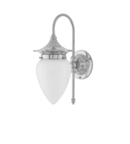 Fryxell IP21 Nickel Von Karlskrona lampfabrik - F&ouml;r att g&aring; in med kuloledning kompletteras med en distansplatta.