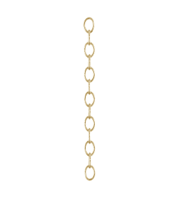 Oval Chain 1m Messing Von Karlskrona lampfabrik - 