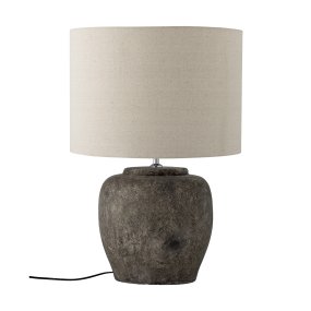 Isabelle 62cm Dunkelgrau tischlampe Von Bloomingville - Die Isabelle Tischleuchte von Bloomingville hat einen wundersch&ouml;nen Steinzeug-Lampenfu&szlig; mit rustikalem Vintage-Look, der dem Raum W&auml;rme und Charakter verleiht.