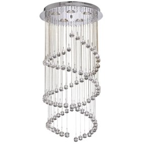 Hallway Ø40 Chrom Von Searchlight - Die funkelnden Prismen reflektieren das Licht auf wunderschöne Weise und erzeugen ein lebendiges und luxuriöses Lichtspiel im Raum – perfekt für alle, die einen echten Blickfang schaffen möchten.
