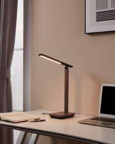 Iniesta 35cm Schwarz schreibtischlampe Von Eglo - Durch das schlanke Profil und das stilvolle Erscheinungsbild l&auml;sst sich die Lampe nahtlos in verschiedene Arten von Arbeitsbereichen oder Heimb&uuml;ros integrieren, in denen Funktionalit&auml;t und Design gleicherma&szlig;en wichtig sind.