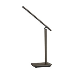 Iniesta 35cm Schwarz schreibtischlampe Von Eglo - Durch das schlanke Profil und das stilvolle Erscheinungsbild l&auml;sst sich die Lampe nahtlos in verschiedene Arten von Arbeitsbereichen oder Heimb&uuml;ros integrieren, in denen Funktionalit&auml;t und Design gleicherma&szlig;en wichtig sind.
