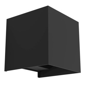 Valmontone 10cm Schwarz wandlampe Von Eglo - Der warme Schein, der sich sowohl aus nach oben als auch nach unten gerichteten Lichtstrahlen ausbreitet, sorgt für eine harmonische und sanfte Beleuchtung.