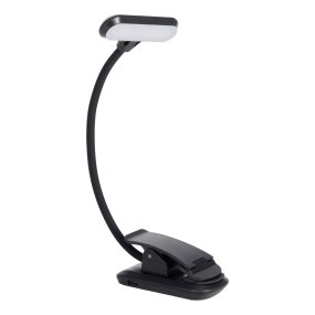 Yamenzi Schwarz tragbare Von Eglo - Yamenzi ist eine praktische und flexible LED-Lampe mit Klemme, die sich beispielsweise an einem Schreibtisch, einem Kopfteil oder einem Regal befestigen lässt.