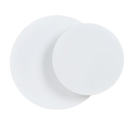 Circle 22cm Weiß wandlampe Von Emibig Lighting - Seine geometrischen Kreise ziehen die Aufmerksamkeit auf sich und dank der Holzelemente wirkt der Innenraum warm und gemütlich.