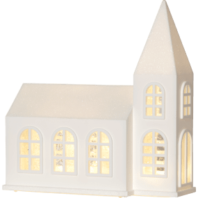 Vinter 20cm Weiß Von Star Trading - Sie funkelt und leuchtet wundersch&ouml;n, wenn das Produkt eingeschaltet wird, mit einem warmwei&szlig;en Licht.