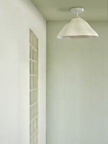 Lotus Leaf Ø40 Weiß deckenleuchte Von Ledvance - Der dekorative Papierschirm sorgt f&uuml;r eine angenehme Lichtverteilung im Raum.