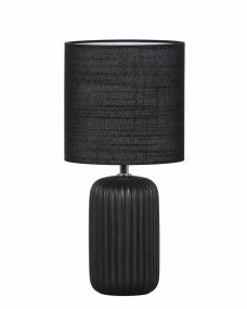 Palizzo 33cm Schwarz tischlampe Von Nordic Lighting - Das moderne Design und der dunkle Farbton sorgen f&uuml;r eine edle Atmosph&auml;re und eignen sich perfekt als Akzentbeleuchtung im Wohnzimmer, Schlafzimmer oder Flur.